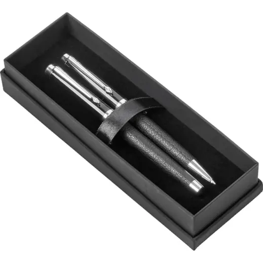 Alex Varga Corinthia Ball Pen & Rollerball Set Gift Box Open